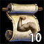 Attack Damage Up Scroll: Life x 10